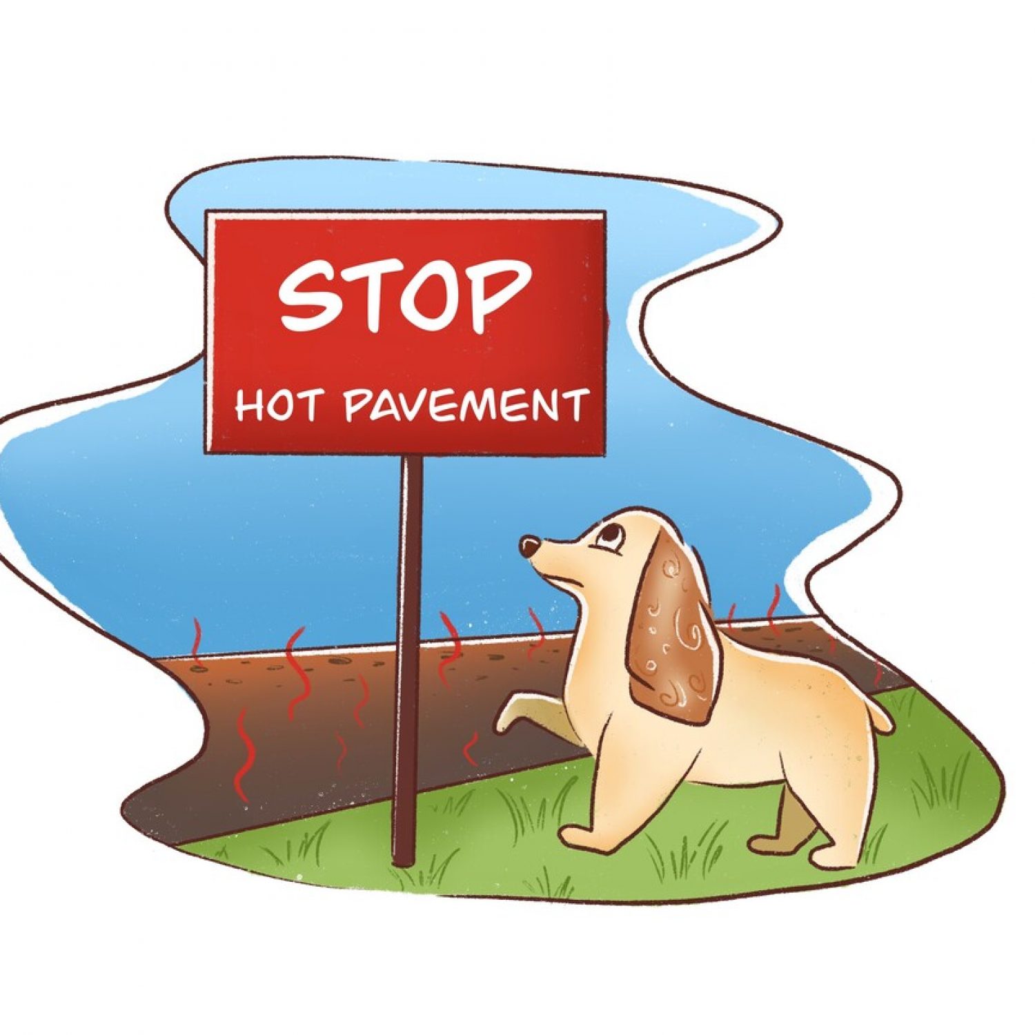 How bad is walking dog on hot pavement like asphalt?